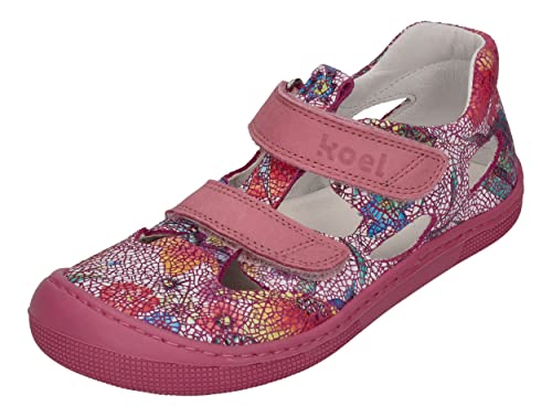 KOEL Barefoot Kinderschuhe - Deen Fantasy - Fuchsia Flowers, Größe:33 EU von KOEL