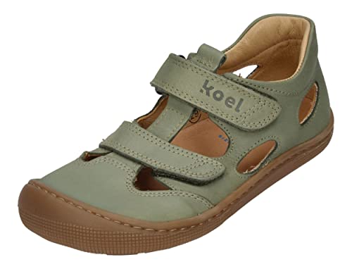 KOEL Barefoot Kinderschuhe - Deen Nappa - Olive, Größe:21 EU von KOEL