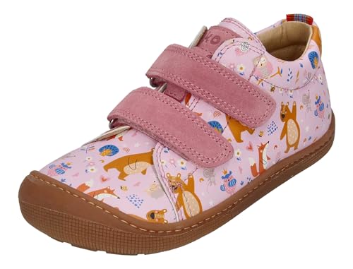 KOEL Barefoot Kinderschuhe - Sneakers Danny Print Bear pink, Größe:22 EU von KOEL