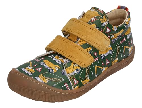 KOEL Barefoot Kinderschuhe - Sneakers Danny Print Tractor Green, Größe:22 EU von KOEL