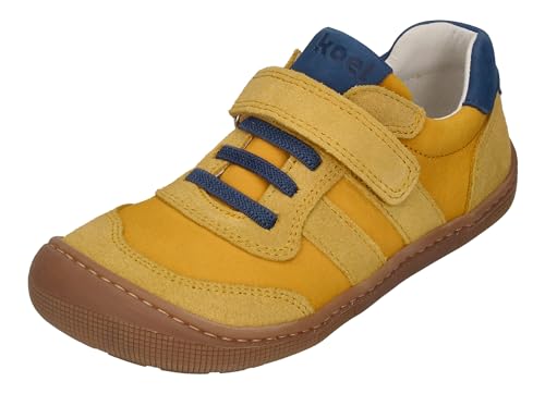 KOEL Barefoot Kinderschuhe - Sneakers Dylan II Leather 101 Yellow, Größe:27 EU von KOEL