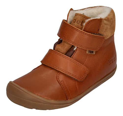 KOEL Barefoot Kinderstiefel - EMIL NAPA TEX WOOL - cognac, Größe:33 EU von KOEL