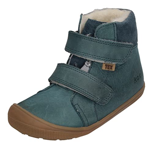 KOEL Barefoot Kinderstiefel - EMIL HIDRO TEX WOOL - turquoise, Größe:29 EU von KOEL