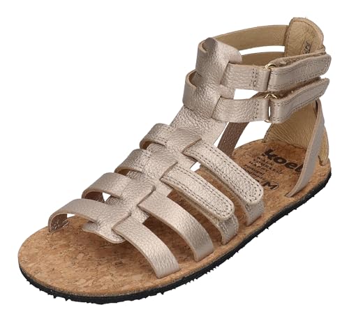 KOEL Barefoot - Teenager Sandalen - AURA METALLIC - champagne, Größe:37 EU von KOEL