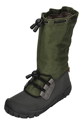 KOEL Barefoot Wasserdichte Kinderstiefel - RANA WOOL - olive, Größe:34 EU von KOEL