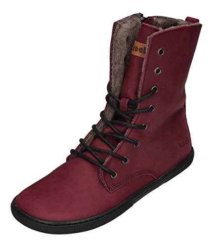 KOEL Damen Barefoot Booties mit Lammwolle FARO - bordo, Größe:37 EU von KOEL