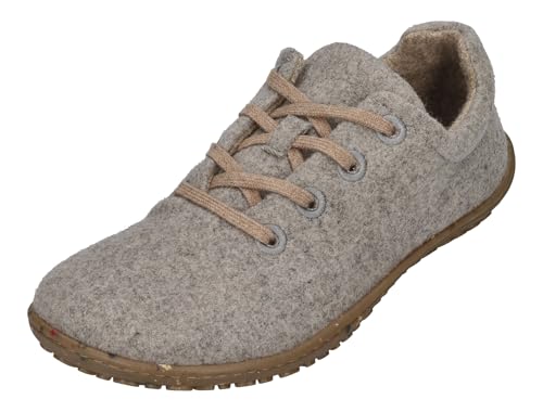 KOEL Damen Barfußschuhe Sneakers INES ECO Merino Light Grey, Größe:46 EU von KOEL
