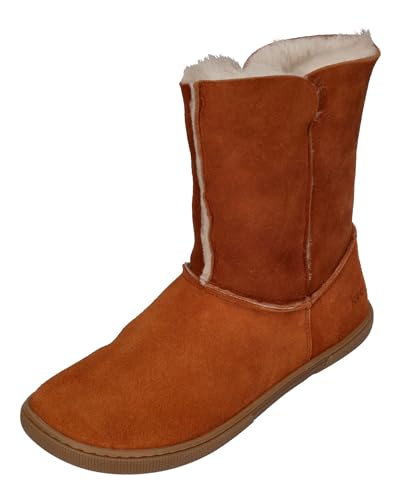 KOEL Damen - Lammwolle Barefoot Stiefel FREYA- cognac, Größe:37 EU von KOEL