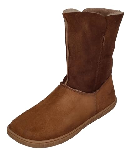 KOEL Damen - Lammwolle Barefoot Stiefel Freya - Taupe, Größe:44 EU von KOEL