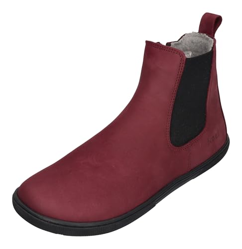 KOEL Damenschuhe - Barefoot Booties FILAS Merino Bordo, Größe:38 EU von KOEL