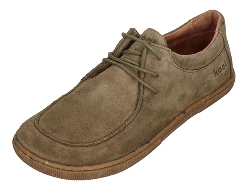 KOEL Damenschuhe Barefoot Schnürschuhe FAGO Suede Olive, Größe:41 EU von KOEL