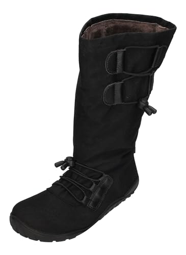 KOEL Damenschuhe - Barefoot Stiefel RANA L XL WOOL - black, Größe:38 EU von KOEL