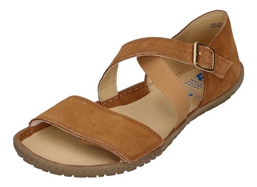 KOEL Damenschuhe Barfuß Sandalen ISA SUEDE - cognac, Größe:37 EU von KOEL
