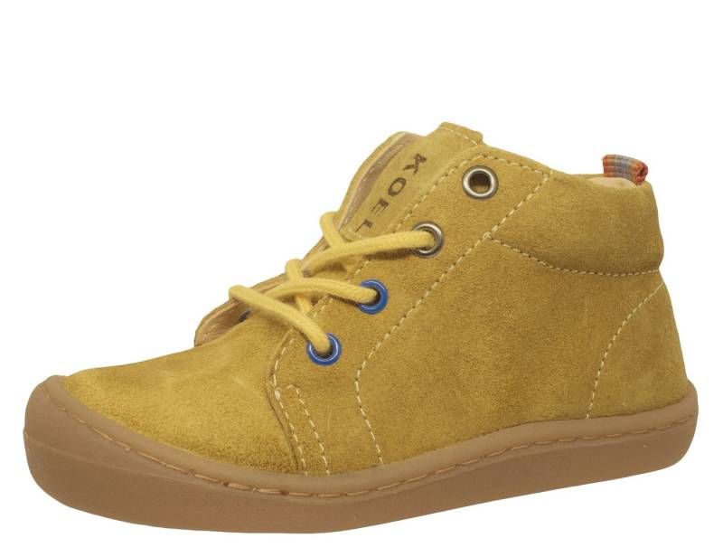 KOEL Lauflernschuhe Koel4kids Barfußschuhe Barefoot Bio Ben Leder Gelb Lauflernschuh von KOEL