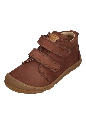 KOEL Mid Top Barfußschuhe *Kari Extra Wide Klett aus Hydro Leder Farbwahl 15W002.121 (Chocolate, EU Schuhgrößensystem, Kleinkind, Numerisch, Breit, 24) von KOEL