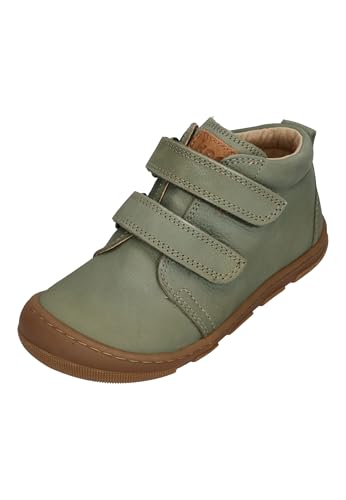 KOEL Mid Top Barfußschuhe *Kari Extra Wide Klett aus Hydro Leder Farbwahl 15W002.121 (Olive, EU Schuhgrößensystem, Kleinkind, Numerisch, Breit, 24) von KOEL
