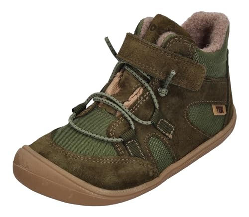 KOEL gefütterte Barefoot Kinderschuhe Beau Wool - Khaki, Größe:23 EU von Koel