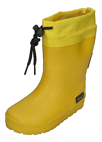 KOEL gefütterte Gummistiefel WELLIE TOGGLE SOLID yellow, Größe:34 EU von KOEL