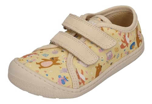 KOEL vegane Barefoot Kinder Sneakers Dud Print Bear beige, Größe:27 EU von KOEL