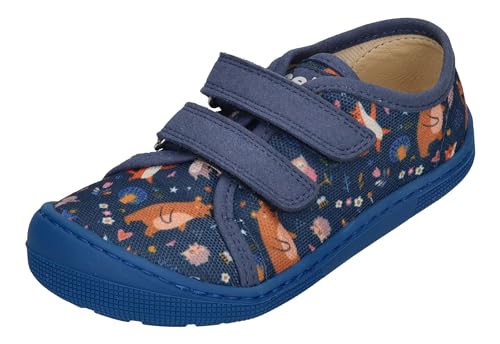 KOEL vegane Barefoot KinderSneakers Dud Print Tractor Blue, Größe:23 EU von KOEL