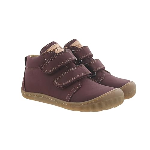 Koel Barfußschuhe breitere Leiste Don 2.0 mit Klett, Nubuk Leder in Bordeaux Barefoot 07M002.121 (eu_Footwear_Size_System, Toddler, Numeric, medium, Numeric_23) von KOEL