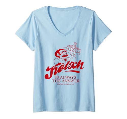 Damen KÖLSCH IS ALWAYS THE ANSWER X Köln Karneval Bier Kölsch T-Shirt mit V-Ausschnitt Damen KÖLSCH IS ALWAYS THE ANSWER X Köln Karneval Bier Kölsch T-Shirt mit V-Ausschnitt von KÖLSCH IS ALWAYS THE ANSWER X Köln Karneval Bier