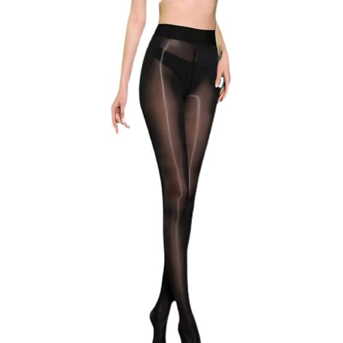 KOEMCY Strumpfhosen Damen Hochwertige Strapsstrümpfe Overknee Strümpfe mit Komfortbund Transparent Nylonstrümpfe Rutschfest Nahtlos Thigh Highs für Alltag Büro Party von KOEMCY