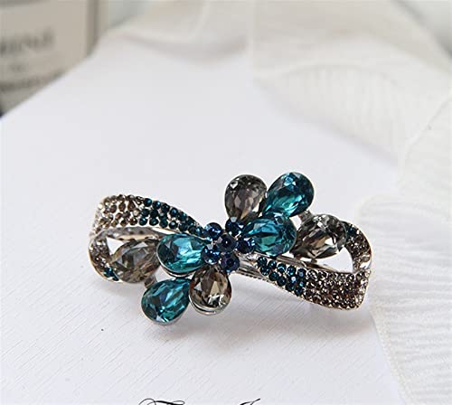 Lila Kristall Bowknot Frühling Haarnadel Kleine Zirkon Strass Horizontale Clip Elegante Frauen Mode Haarschmuck 1St (Color : MHM-01-036-01) von KOFORD