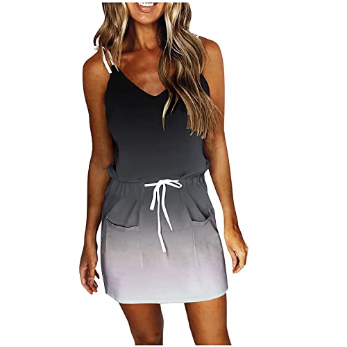 KOG Angebote Damen Sommerkleider Sommerkleid Casual Kleid Tie-Dye Muster Frauen Leichte Freizeitkleid Elegante Frau Shirtkleid Boho-Kleid Baumwolle Abendkleid Hochzeit Gutschein Grau XL KOG Angebote Damen Sommerkleider Sommerkleid Casual Kleid Tie-Dye Muster Frauen Leichte Freizeitkleid Elegante Frau Shirtkleid Boho-Kleid Baumwolle Abendkleid Hochzeit Gutschein Grau XL von KOG