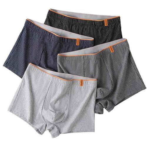 KOG Boxershorts Herren 4er Set Pack Unterhosen Männer Unterwäsche Baumwolle Herrenunterhosen Amarican Boxershorts Angebote Jungen Retroshorts Ohne Kratzenden Zettel Boxer Shorts Gutschein Amazon 4XL von KOG