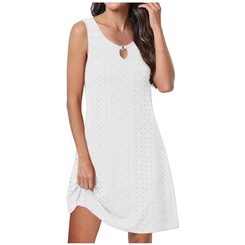 KOG Gutschein Sommerkleid Sommerkleider Damen Mode Hemdkleid Einfarbig Casual Basic Kleid Casual Frau Blusen Kleid T-Shirt Kleid Baumwolle Brautjungfernkleider Gutscheine Weiß S KOG Gutschein Sommerkleid Sommerkleider Damen Mode Hemdkleid Einfarbig Casual Basic Kleid Casual Frau Blusen Kleid T-Shirt Kleid Baumwolle Brautjungfernkleider Gutscheine Weiß S von KOG