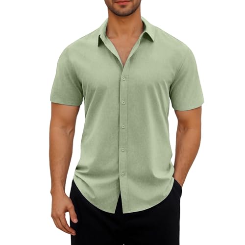 KOG Hemd Herren Sommer Sommerhemd Männer Oberteile Einfarbig T-Shirts 2025 Baumwolle Freizeithemd Sale Herren Strand Hemden Casual Sweatshirt Teenager Oversize Sporthemd Gutschein Grün S KOG Hemd Herren Sommer Sommerhemd Männer Oberteile Einfarbig T-Shirts 2025 Baumwolle Freizeithemd Sale Herren Strand Hemden Casual Sweatshirt Teenager Oversize Sporthemd Gutschein Grün S von KOG