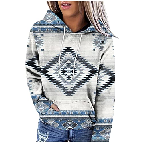 KOG Hoodie Damen Baumwolle Kapuzenpullover Tie-Dye Muster Hoodies Basic Oberteil Frau Kleidung Fashion Pullover Retro Oversize Bekleidung Angebote des Tages Heute Blitzangebote Weiß M von KOG