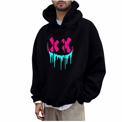 KOG Hoodie für Herren Mode Kapuzenpullover Mode Motiv Hoodies Basic Oberteil Sweatshirt mit Kapuze Winter Streetwear Warm Junge 2025 Oversized Bekleidung Baumwolle Kapuzenjacke Schwarz 3XL KOG Hoodie für Herren Mode Kapuzenpullover Mode Motiv Hoodies Basic Oberteil Sweatshirt mit Kapuze Winter Streetwear Warm Junge 2025 Oversized Bekleidung Baumwolle Kapuzenjacke Schwarz 3XL von KOG