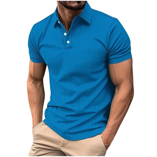 KOG Poloshirt Herren Polohemd Kurzarm Oberteile Einfarbige Laufshirt Lässig Baumwolle Sportshirt Teenager Tshirts Fashion Arbeitsshirt Mode Top Blau S KOG Poloshirt Herren Polohemd Kurzarm Oberteile Einfarbige Laufshirt Lässig Baumwolle Sportshirt Teenager Tshirts Fashion Arbeitsshirt Mode Top Blau S von KOG