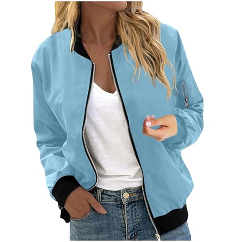 KOG Regenjacke für Damen Wasserdicht Regenjacken Mode Windbreaker Zipper Jacke Solid Oberteile Frau Fahrradjacke Elegant Sportjacke Leichte Motorrad Jacke Frauen Bomberjacke Schwarz XXL KOG Regenjacke für Damen Wasserdicht Regenjacken Mode Windbreaker Zipper Jacke Solid Oberteile Frau Fahrradjacke Elegant Sportjacke Leichte Motorrad Jacke Frauen Bomberjacke Schwarz XXL von KOG