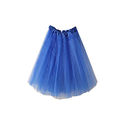 KOG Tüllrock Damen Petticoat Unterrock Rock Karneval Kostüm 50er Vintage Ballett Ballkleid Kurz Retro Tütü Rock Röcke Kleid Petticoat Blitzangebote des Tages Amazon Essentials Damen Tüllrock Blau von KOG