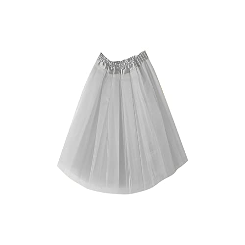 KOG Tüllrock Damen Petticoat Unterrock Rock Karneval Kostüm 50er Vintage Ballett Ballkleid Kurz Retro Tütü Rock Röcke Kleid Petticoat Meine Bestellungen Anzeigen Amazon Warehouse Deal Tüllrock Grau von KOG