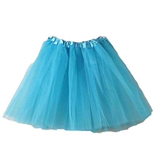 KOG Tüllrock Damen Petticoat Unterrock Rock Karneval Kostüm 50er Vintage Ballett Ballkleid Kurz Retro Tütü Rock Röcke Kleid Petticoat Outlet Angebote Meine Bestellungen Anzeigen Tüllrock Himmelblau von KOG