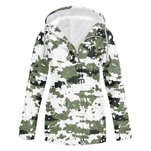 KOG Winterjacke Damen Fleecejacke Wasserdicht Regenjacke Regenmantel Windbreaker mit Kapuze Warme Outdoor Jacken Fahrradjacke Regenjacken Windjacke Wanderjacke Warehouse Deal Grün S KOG Winterjacke Damen Fleecejacke Wasserdicht Regenjacke Regenmantel Windbreaker mit Kapuze Warme Outdoor Jacken Fahrradjacke Regenjacken Windjacke Wanderjacke Warehouse Deal Grün S von KOG