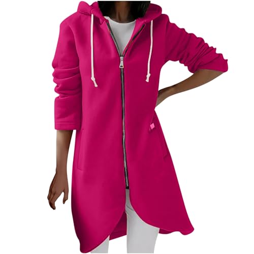 KOG Winterjacke Damen Lang Wintermantel Elegant Herbstjacke Zipper Jacke Einfarbige Frau übergangsjacken Freizeit Strickjacken Warme Hoodie Frauen Steppjacke Laufjacke Dufflecoat Pink 5XL KOG Winterjacke Damen Lang Wintermantel Elegant Herbstjacke Zipper Jacke Einfarbige Frau übergangsjacken Freizeit Strickjacken Warme Hoodie Frauen Steppjacke Laufjacke Dufflecoat Pink 5XL von KOG