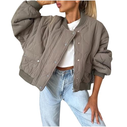 KOG Winterjacke Damen Puffer Jacke Warme Daunenmantel Baumwolle Jacke Bekleidung Frau übergangsjacke Blitzangebote Des Tages Warm Windbreaker Warmes Zipper Jacke Gutschein Bronze M KOG Winterjacke Damen Puffer Jacke Warme Daunenmantel Baumwolle Jacke Bekleidung Frau übergangsjacke Blitzangebote Des Tages Warm Windbreaker Warmes Zipper Jacke Gutschein Bronze M von KOG