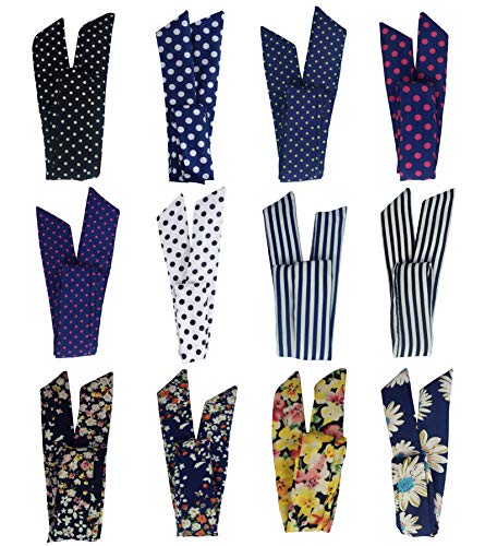 12 gemischte Designs Retro Draht Hasenohren Haargummi Stirnband Kopftuch Set von KOGMMYSEVP