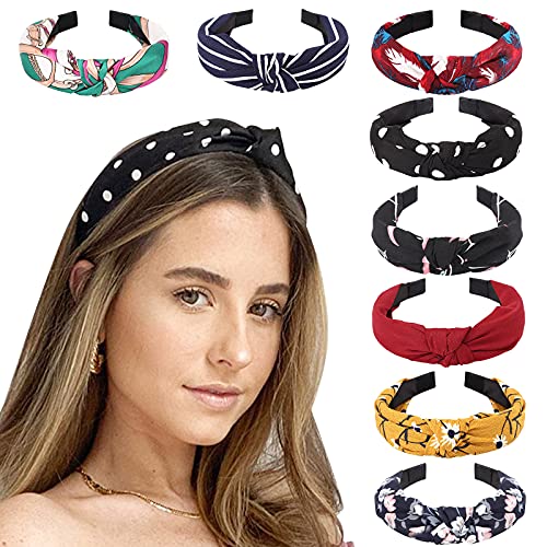 8 Stück Damen Stirnbänder Headwraps Haarbänder Schleifen Haarschmuck von KOGMMYSEVP