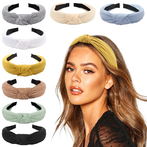 8 Stück Damen Stirnbänder Headwraps Haarbänder Schleifen Haarschmuck von KOGMMYSEVP