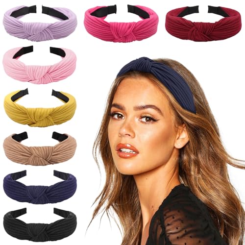 8 Stück Damen Stirnbänder Headwraps Haarbänder Schleifen Haarschmuck von KOGMMYSEVP