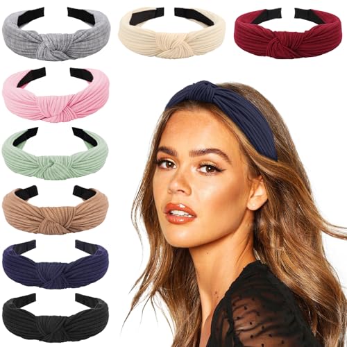8 Stück Damen Stirnbänder Headwraps Haarbänder Schleifen Haarschmuck von KOGMMYSEVP