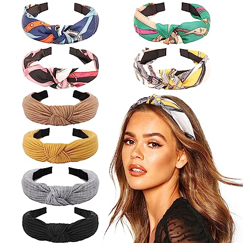 8 Stück Damen Stirnbänder Headwraps Haarbänder Schleifen Haarschmuck von KOGMMYSEVP