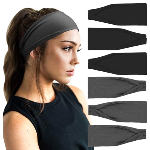 Haarbänder für Damen, breit, elastisch, 6 Stück von KOGMMYSEVP