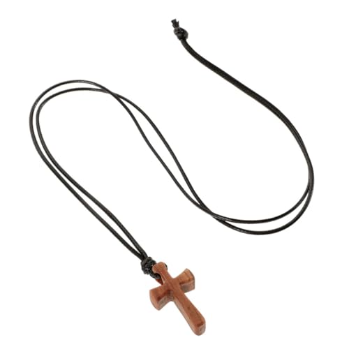 KOGMMYSEVP Christliche Halskette mit Holzanhänger, klein, für Männer und Frauen, religiöser Schmuck KOGMMYSEVP Christliche Halskette mit Holzanhänger, klein, für Männer und Frauen, religiöser Schmuck von KOGMMYSEVP